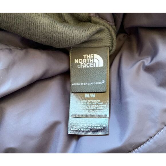The North Face Purple Mossbud Swirl Reversible Insulated Jacket Vest sz M - Picture 5 of 7
